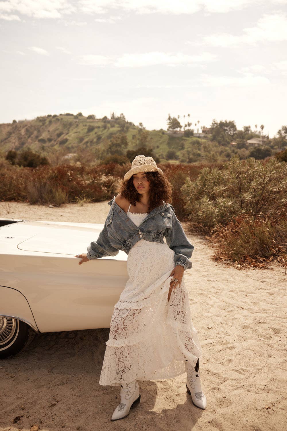 Heavenly Lace White Maxi Dress