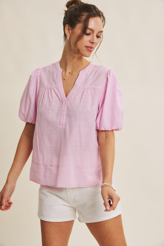 Sweet Breeze Stripe Blouse