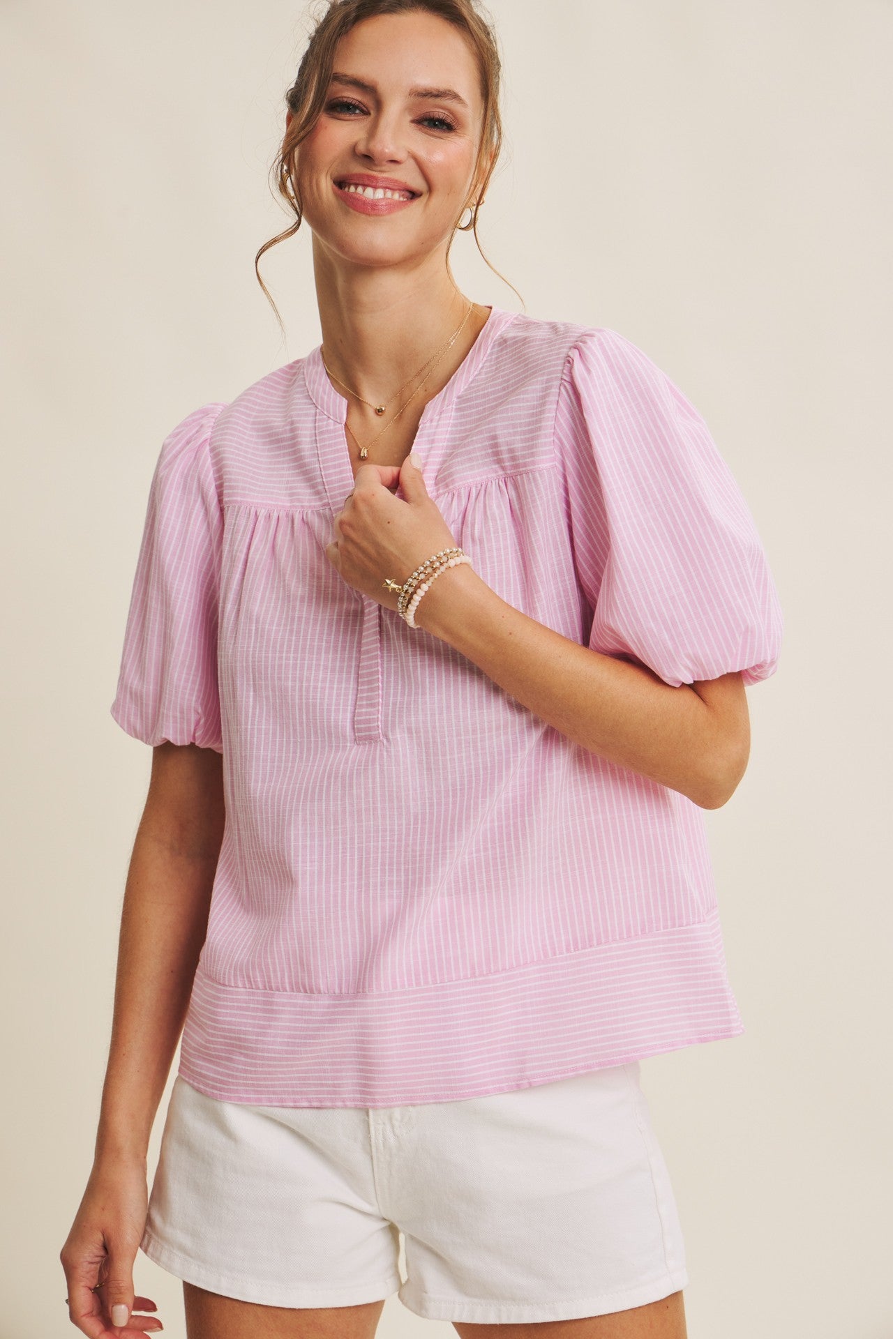 Sweet Breeze Stripe Blouse