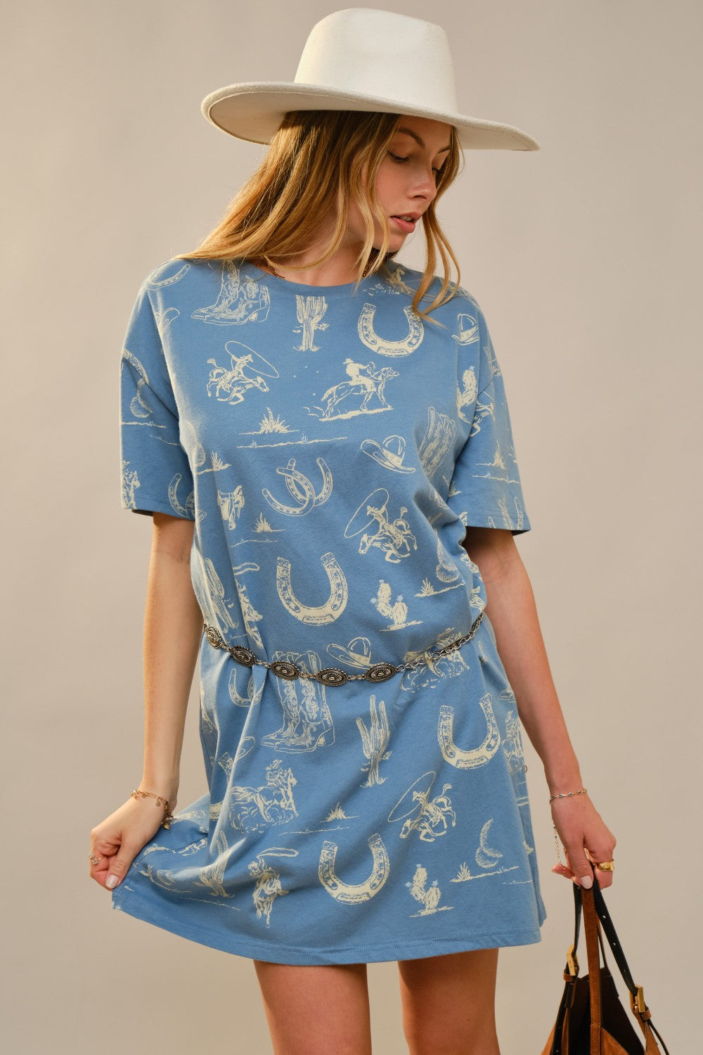 Blue Horizon Western Tee Dress