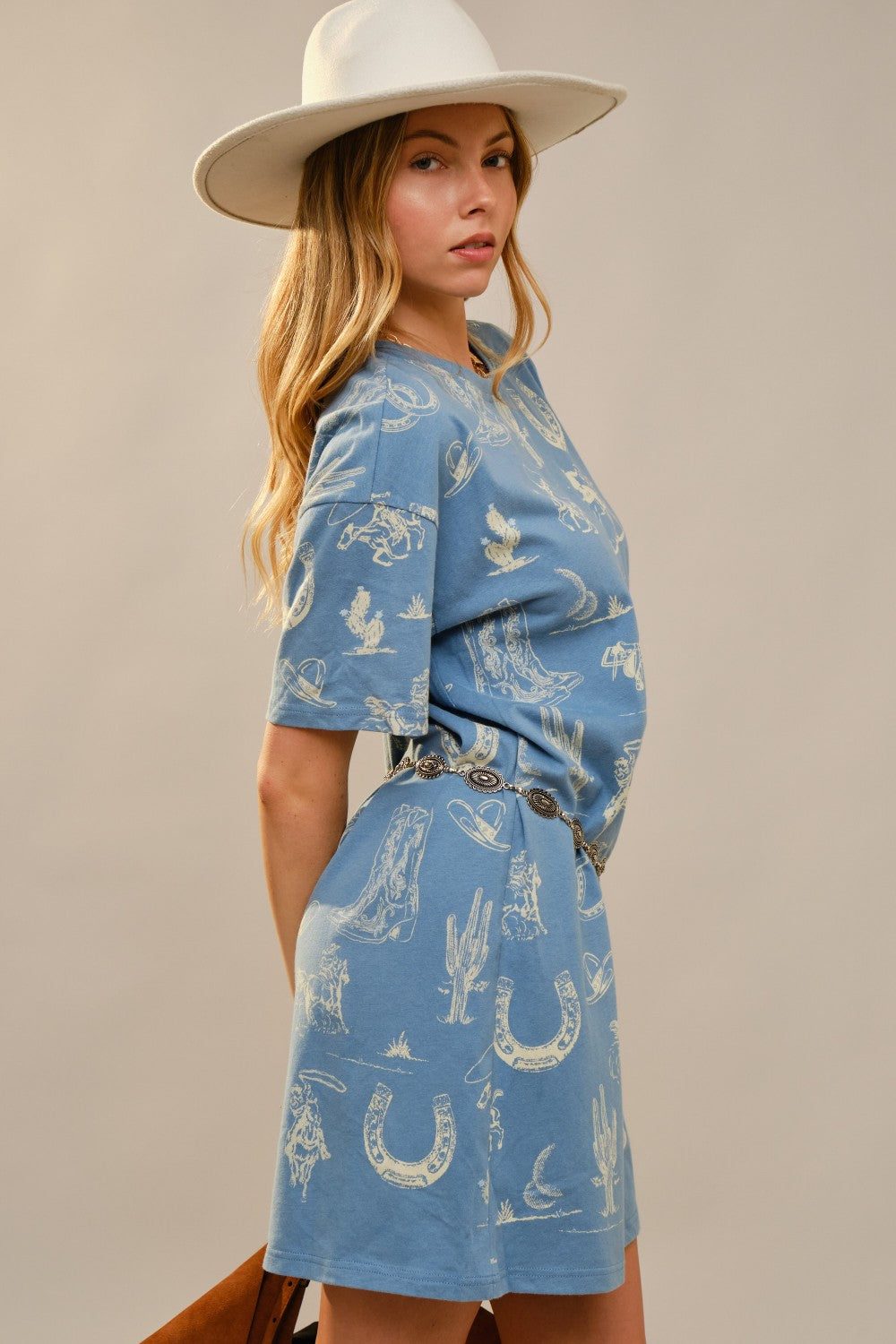 Blue Horizon Western Tee Dress