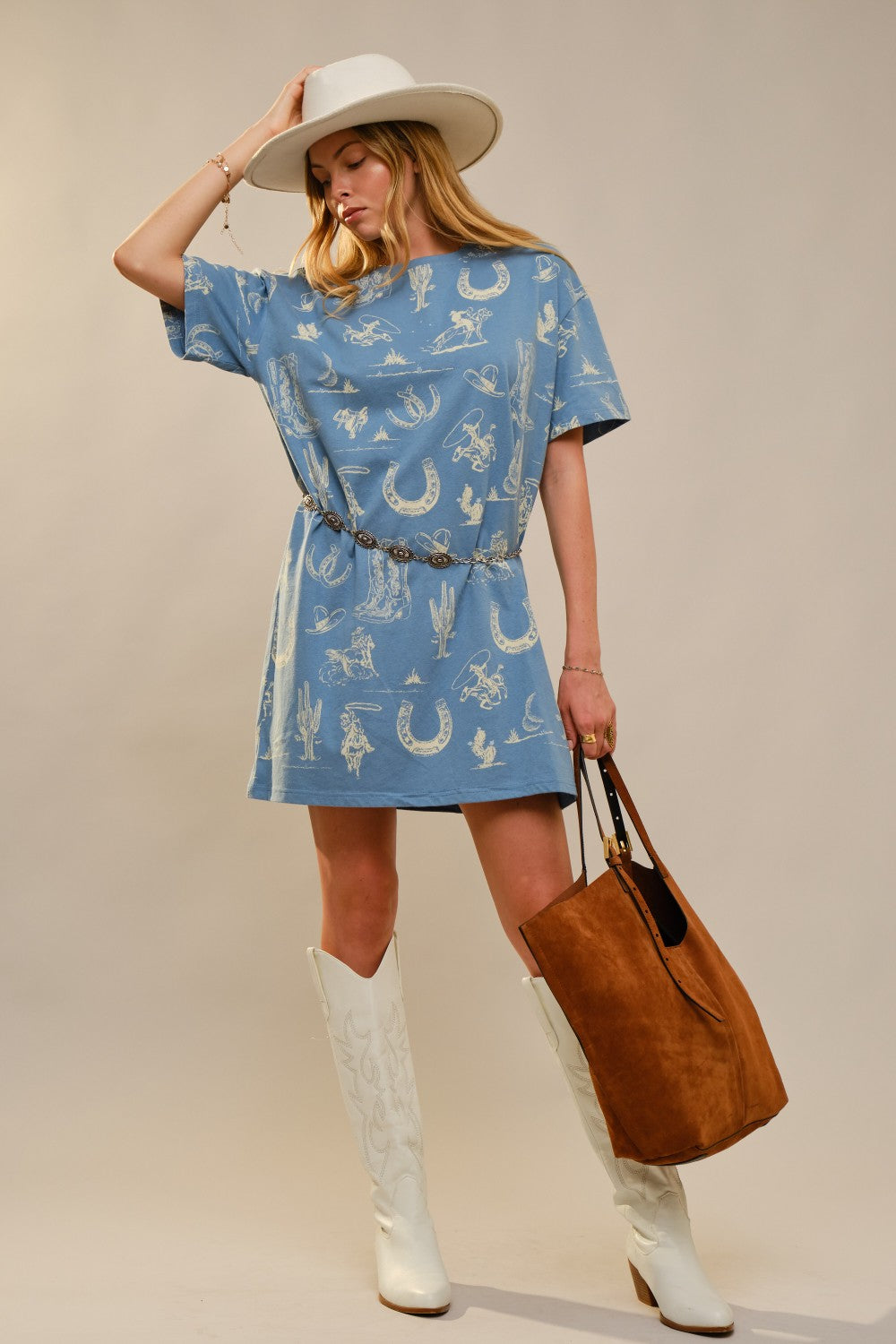 Blue Horizon Western Tee Dress