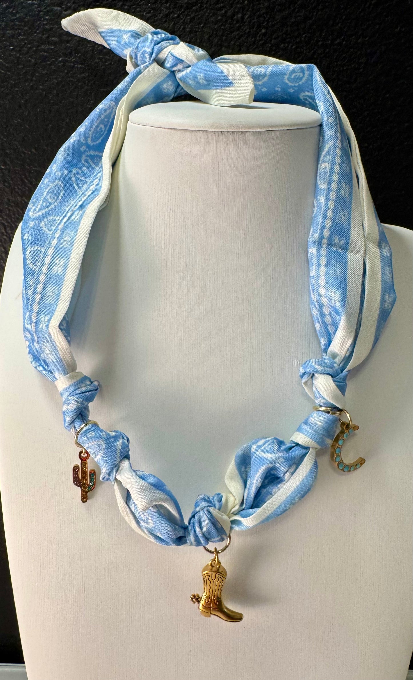 Sky Ranch Scarf Charm Necklace