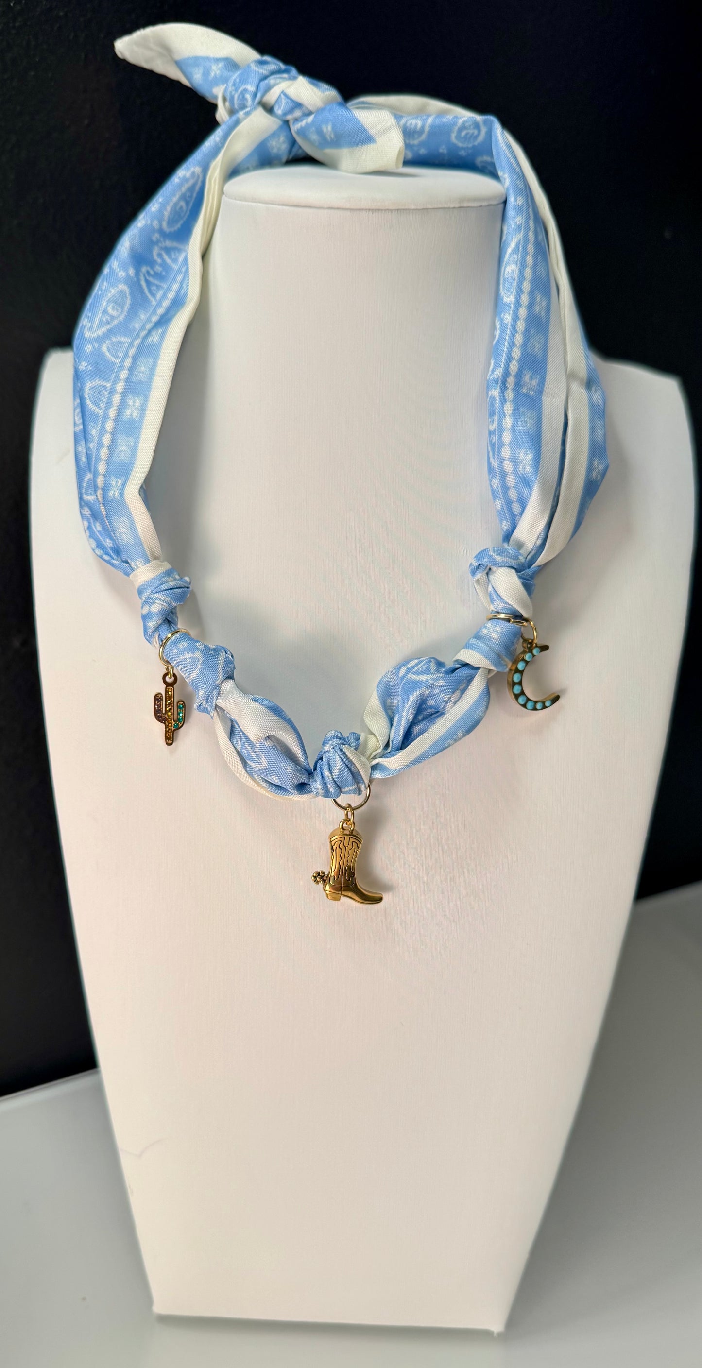 Sky Ranch Scarf Charm Necklace