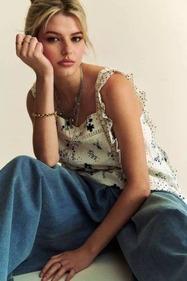 Meadow Grace Eyelet Top