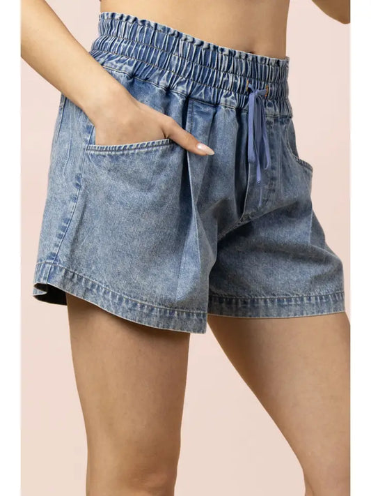 Blue Harbor Chambray Shorts