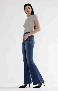 Hudson High Rise Flare Jeans – Medium Wash