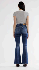 Hudson High Rise Flare Jeans – Medium Wash