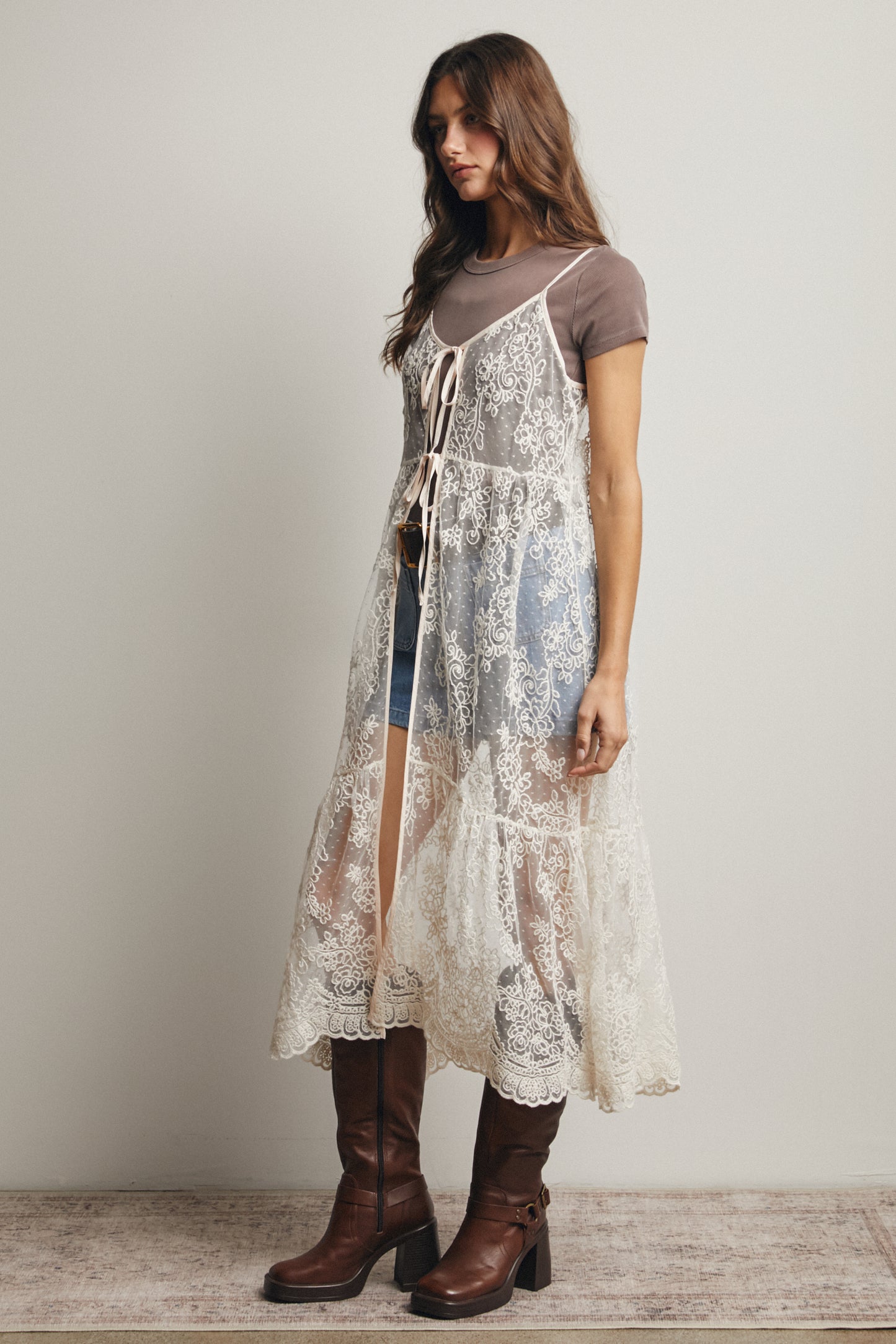 Prairie Lace Long Vest