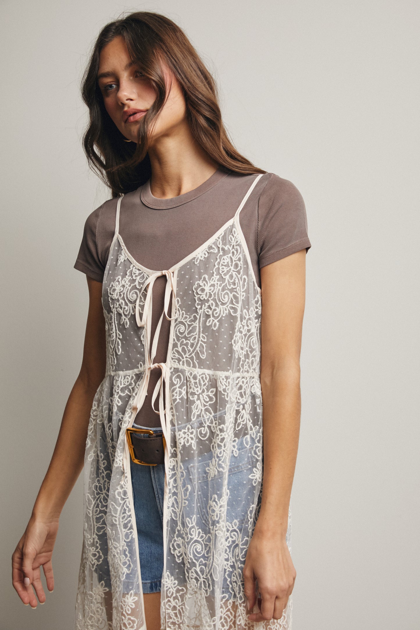 Prairie Lace Long Vest