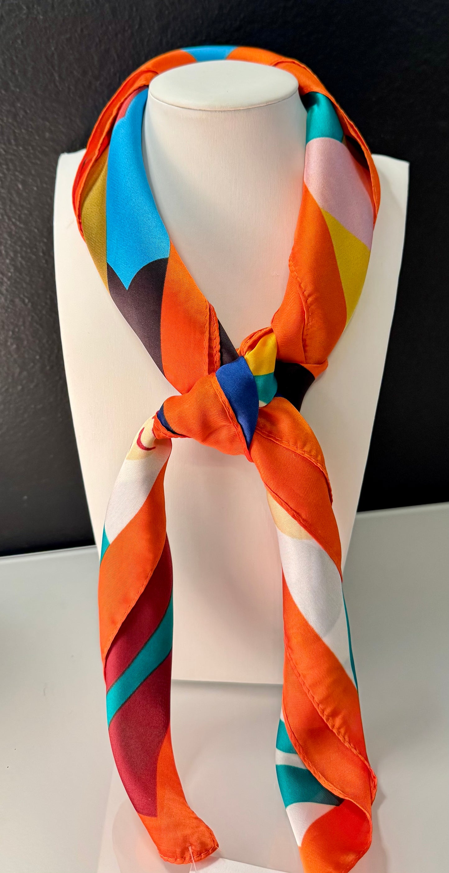 Sunburst Bloom Silky Scarf