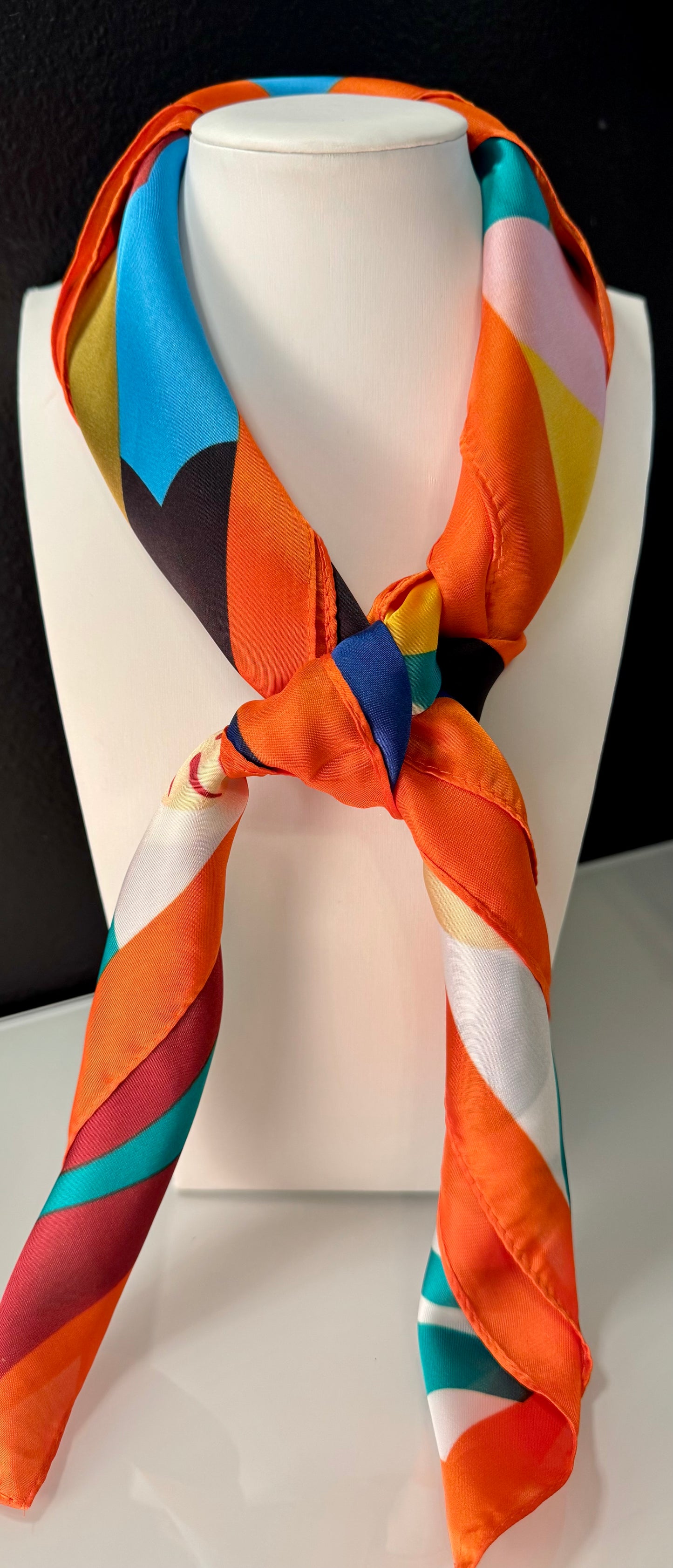 Sunburst Bloom Silky Scarf