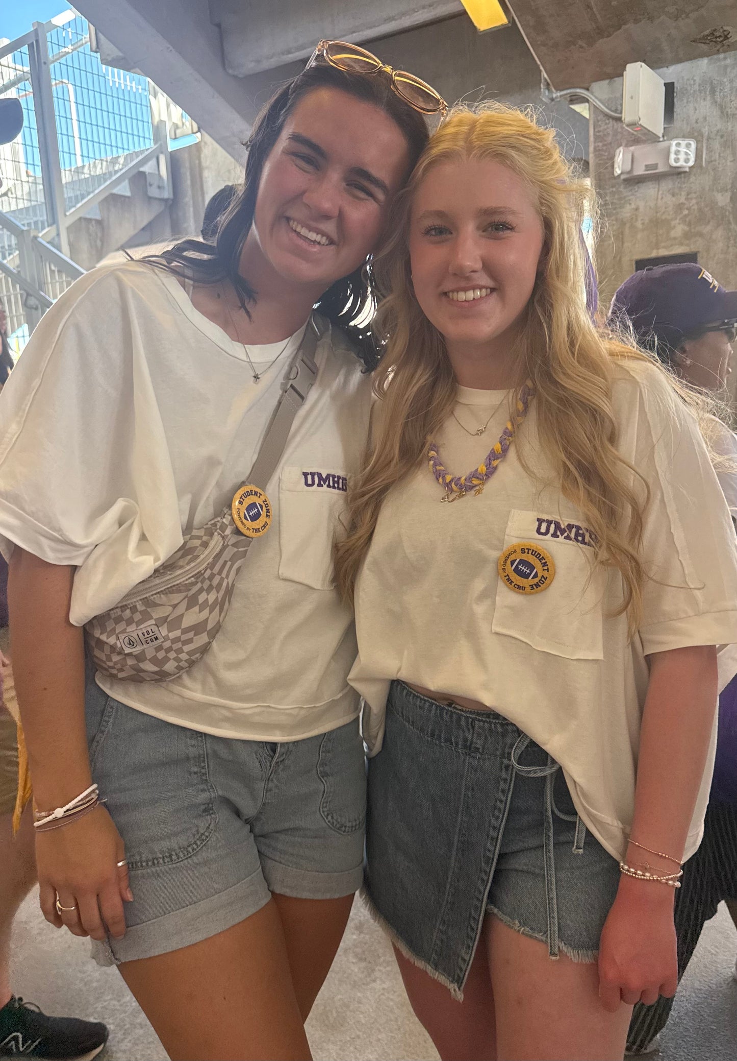 Off Duty Baby Tee – White (UMHB Embroidered)