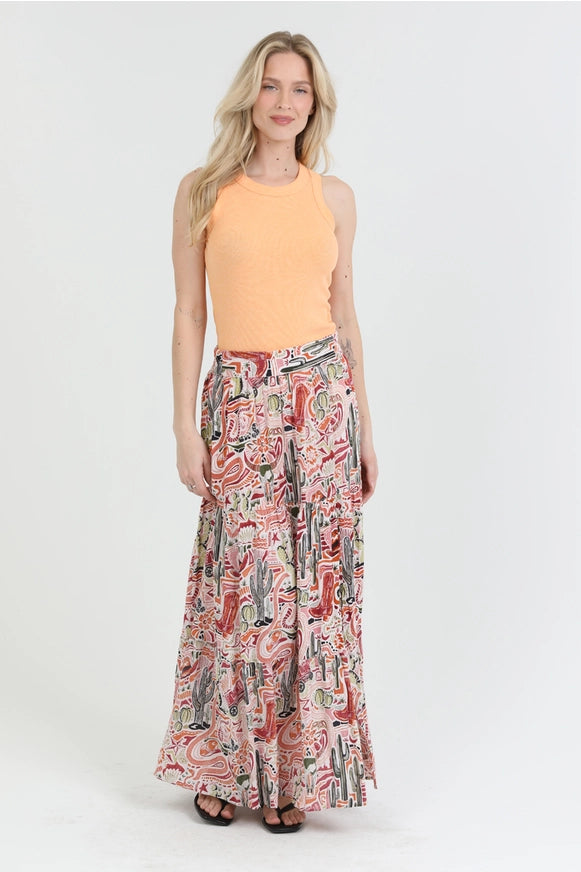Sagebrush Sunset Maxi Skirt