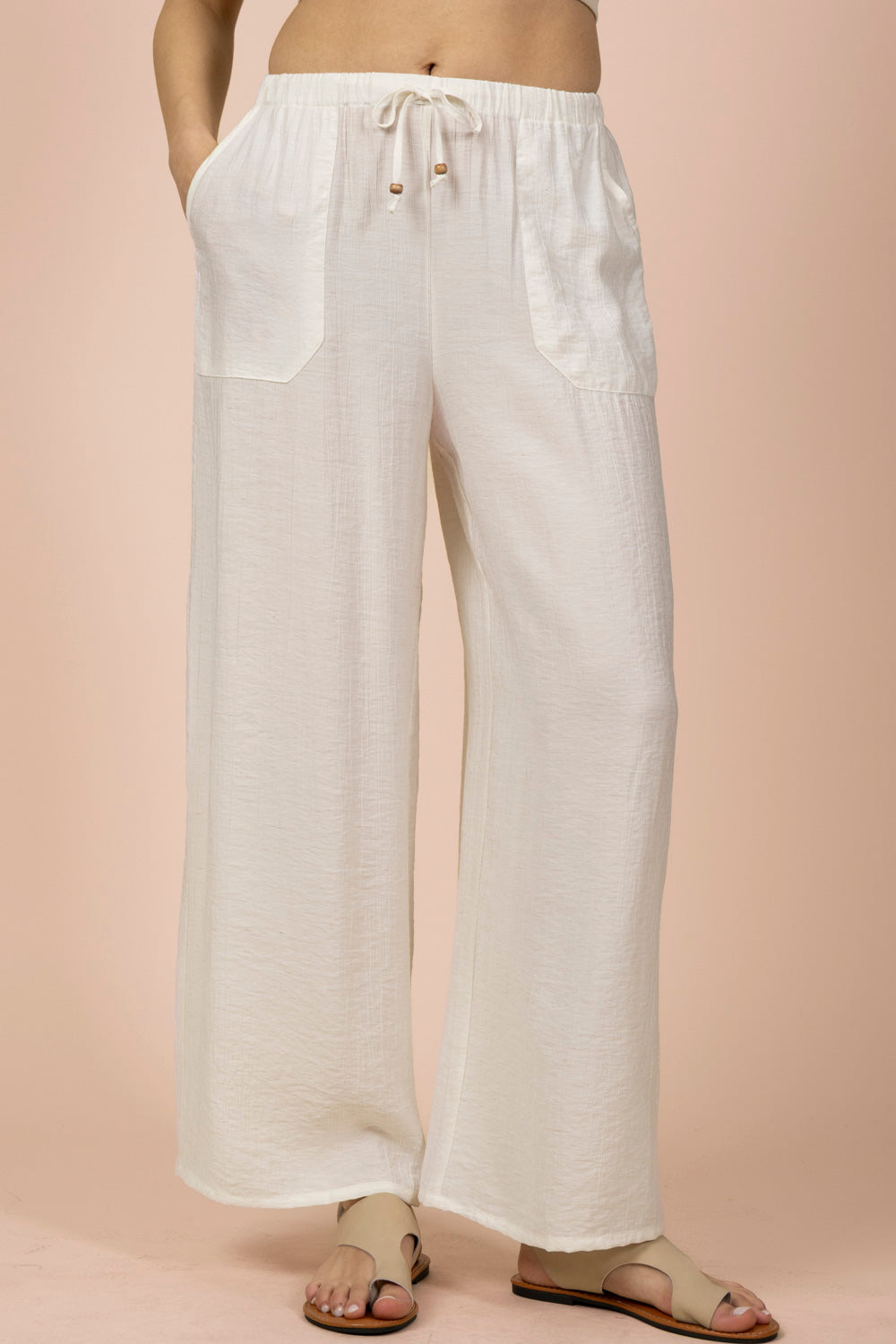Coastal Linen Wide Leg Pants